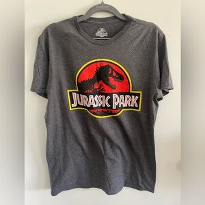 Men's Jurassic Park Graphic T-Shirt Charcoal Heather - Size M